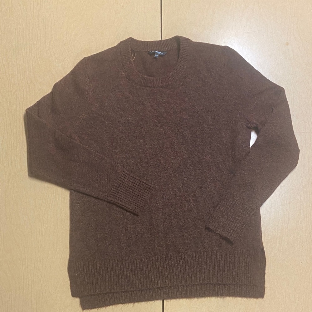 George Men's Dark Brown Crewneck Sweater